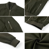 Men's Lightweight Bomber Jacket – Windproof Varsity Style Coat