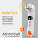 Professional Electric Blackhead Remover with Heating Function - Deep Pore Cleanser & Acne Treatment Tool