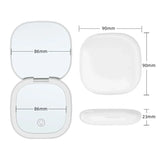 Portable LED Makeup Mirror with 2X Magnification – Compact Travel Vanity Mirror