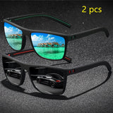 Vintage Check Pattern Polarized Sunglasses – Stylish UV400 Eyewear for Men & Women