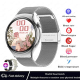 Advanced Full Steel Smartwatch with Bluetooth Calling & Health Tracking