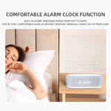 Bluetooth Speaker with Wireless Charger, LED Alarm Clock & Fast Charging Dock Station
