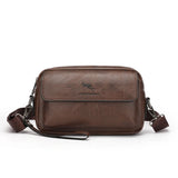 Men's PU Leather Business Tote Bag – Soft, Zippered, Stylish Briefcase for Work or Travel