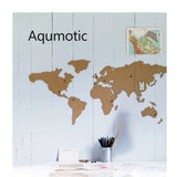 Cork World Map Wall Sticker – DIY Travel Message Board for Home & Office Décor