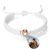 Custom Projection Photo Bracelet – Personalized Stainless Steel Gift for Men & Women