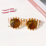 Gafas de sol redondas esmeriladas vintage para niños con protección UV400: protección solar elegante para niños
