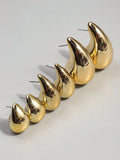 Chunky Acrylic Waterdrop Hoop Earrings – Lightweight Statement Jewelry for Women