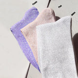 Women's Mid-Tube Cotton Socks – Soft Breathable Knit, 3-Pair Casual Set