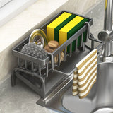 Kitchen Sink Organizer Rack | Storage for Sponges, Detergent & Cleaning Cloths