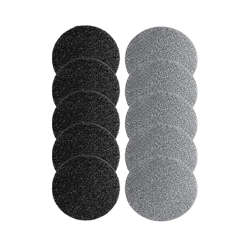 10-Pack Replacement Coarse Heads for Electric Foot Grinders – Heavy Duty Callus Removers