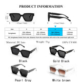 Gafas de sol Ruiao Retro Black Millionaire: gafas de sol de diseño de lujo 2024
