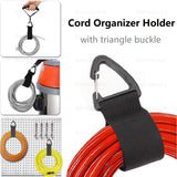 Cord Organizer with Triangle Buckle, Nylon Power Cord Management and Heavy Duty Storage Straps for Cables and Hoses