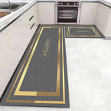 Alfombrilla suave y lavable: alfombra larga antideslizante para cocina, dormitorio, pasillo y baño