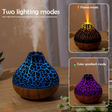 Difusor de aceites esenciales y humidificador ultrasónico Volcano, 300 ml, luz LED nocturna