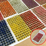 104PCS Miniature Grass & Flower Model Kit – Realistic DIY Scenery for Dioramas, Railways, and Gardens