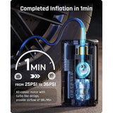 Portable Wireless Car Air Pump with Digital Display & Multi-Mode Inflation