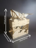 3D Wooden Whale Music Box Puzzle - Handcrafted DIY Model Kit