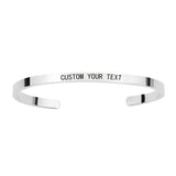 Custom Photo Cuff Bracelet for Women – Personalized Stainless Steel Jewelry Gift