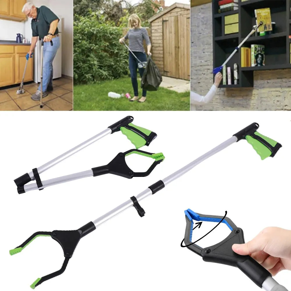 Herramienta recogedora de basura plegable: recogedor de basura extensible portátil para una fácil recolección de desechos