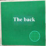 32x32 Green Building Base Plate - Large DIY Construction Board for Lego-Compatible Blocks