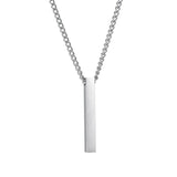 Personalized Engraved Name Necklace – Custom Stainless Steel Pendant for Men & Women