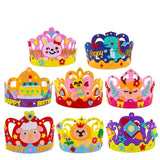 DIY Sequins Crown Craft Toy – Creative EVA Foam Art Kit for Kids Party Decorations