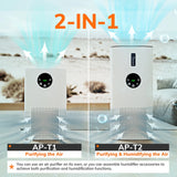 2-in-1 Air Purifier & Humidifier with H13 True HEPA Filter – Ultra-Quiet for Bedrooms, Allergies & Pets