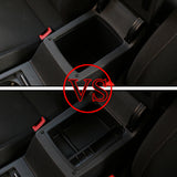 Universal Car Center Console Organizer Tray for VW Golf MK7 (2013-2017) – Black Storage Solution