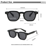 Men's Square UV400 Sunglasses – Classic Outdoor Eyewear for Style & Protection