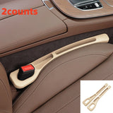 2-Pack Car Seat Gap Filler Organizer – Waterproof PU Leather with Dual Grooves for Extra Storage and Spill Protection