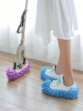 Reusable Microfiber Mop Slippers – Soft, Washable Cleaning Foot Socks for Floors