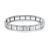 Pulseras con dijes italianos DIY Cadena básica Brazalete de acero inoxidable Módulos ensamblados versátiles Regalo ideal 9 mm Universal Dropshipping