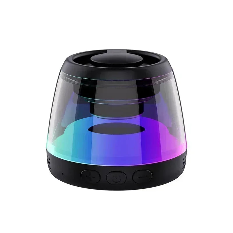 Magnetic Bluetooth 5.3 Mini Speaker – RGB Portable Wireless Speaker with Phone Holder & 7H Battery