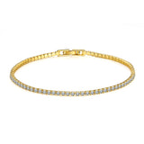 3mm Moissanite Tennis Bracelet - 925 Sterling Silver Sparkling Women's Jewelry