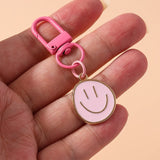 Trendy Smile Face Keychain for Women – Cute Alloy Bag Charm & Key Ring