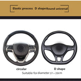 Universal Microfiber Leather Steering Wheel Cover – Four Season Breathable Skidproof Grip