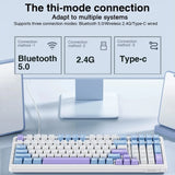 AULA F99 Wireless Mechanical Keyboard with RGB Backlighting, Multi-Device Connectivity & Hot-Swappable Switches