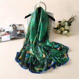 Luxury Satin Silk Scarf – Elegant Women's Shawl, Hijab & Beach Wrap