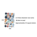 Modern Abstract Vinyl Wall Dot Stickers – Self-Adhesive Decorative Decals for Kids' Rooms & Nurseries