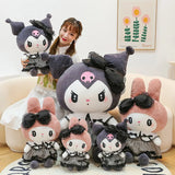 Oversized Sanrio Kuromi & Melody Plush Pillow - Soft Stuffed Animal Toy & Decor