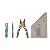Creative Building Blocks Measuring Plate & Plier Tool Set for LEGO-Compatible High-Tech MOC Projects