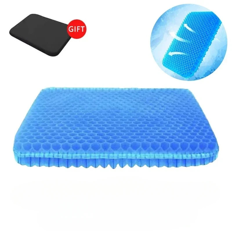 Breathable Gel Car Seat Cushion – Cooling Honeycomb Pad for Office, Home, and Wheelchair