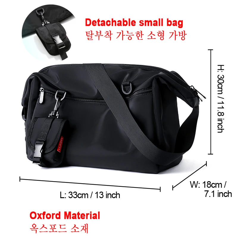 Unisex Oxford Messenger Laptop Bag – Anti-Theft, Waterproof Shoulder Satchel for Daily Use