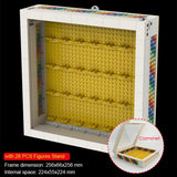 Wall-Mountable Clamshell Display Case for Lego Minifigures - Dustproof Collection Box with Stand