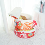 Noodle-Shaped Pet Bed - Fleece-Lined Round Cat Nest with Removable Cover (2 Sizes)