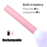 Mini Rechargeable UV LED Nail Lamp – Portable Gel Nail Dryer with USB Charging & Timer