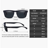 Gafas de sol polarizadas cuadradas vintage: gafas retro con protección UV400 para hombres y mujeres