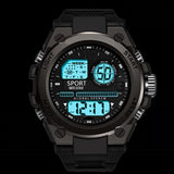 Men's Digital Sports Watch with Luminous Display, Waterproof & Shock Resistant