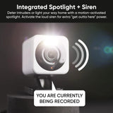 Wireless Security Camera with 2.5K QHD Resolution and Color Night Vision