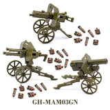 WW2 Military Building Blocks Set - Army Soldier & Motorcycle Model Kit